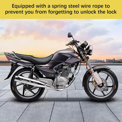 Candado Alarma Disco De Moto Con Guaya +