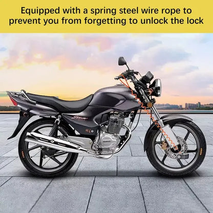 Candado Alarma Disco De Moto Con Guaya +